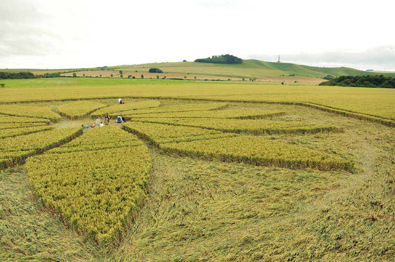 Juggler's Lane, Wiltshire crop circle, aerial photo 35