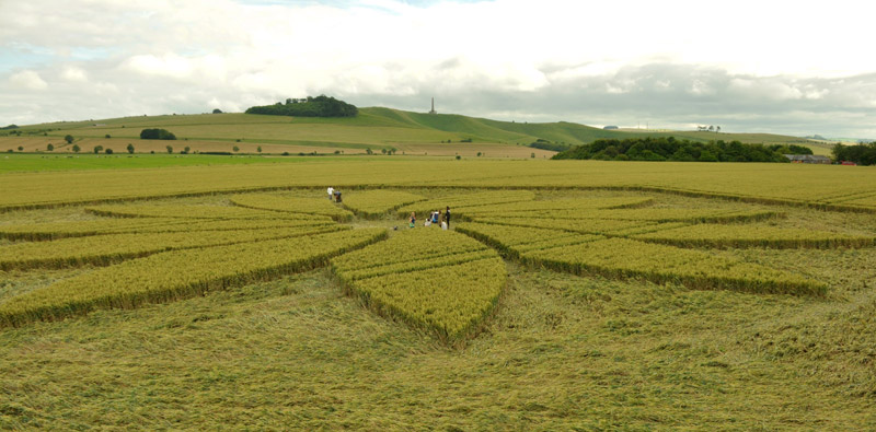 Juggler's Lane, Wiltshire crop circle, aerial photo 36