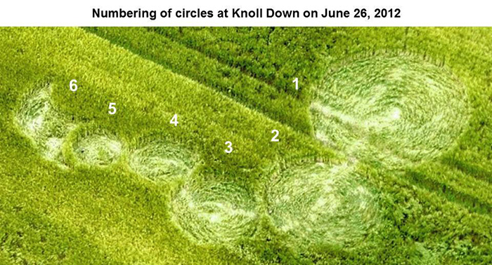Knoll Down, Wiltshire crop circle, aerial photo 14