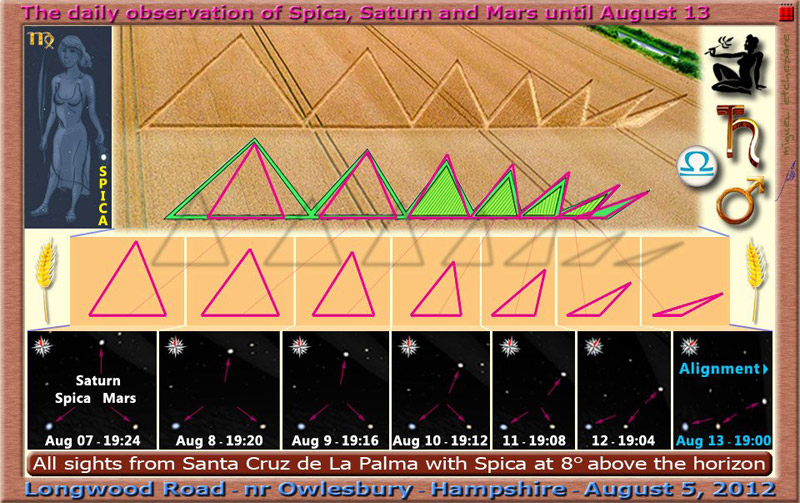 Longwood Road, Hampshire crop circle, aerial photo 9