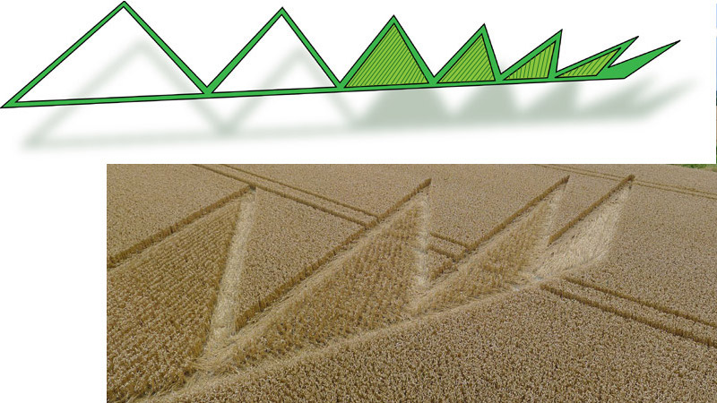 Longwood Road, Hampshire crop circle, aerial photo 21