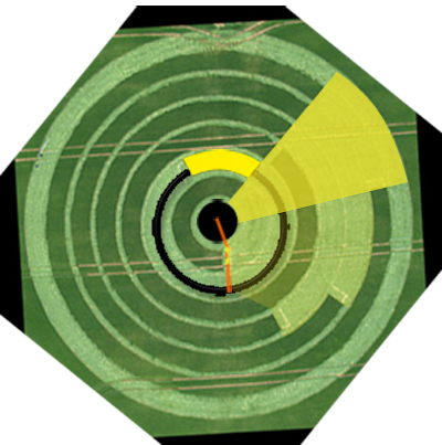 Manton Drove, Wiltshire crop circle, aerial photo 34