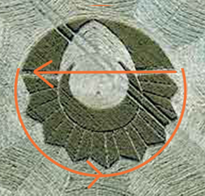 Manton Drove, Wiltshire crop circle, aerial photo 39