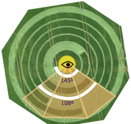 Manton Drove, Wiltshire crop circle, aerial photo 45