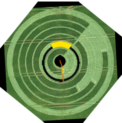 Manton Drove, Wiltshire crop circle, aerial photo 33