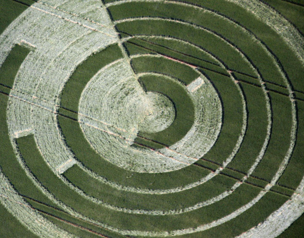 Manton Drove, Wiltshire crop circle, aerial photo 5
