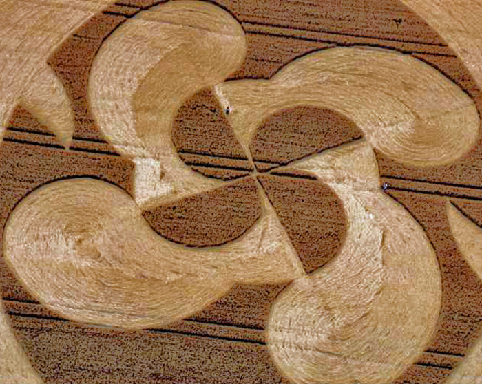Manton Drove, Wiltshire crop circle, aerial photo 120