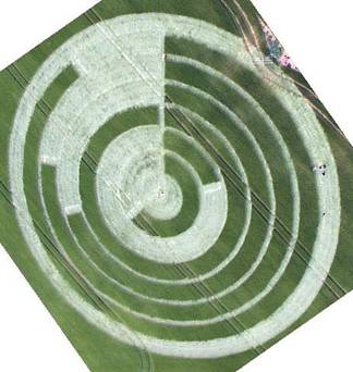 Manton Drove, Wiltshire crop circle, aerial photo 61
