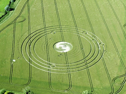 Manton Drove, Wiltshire crop circle, aerial photo 52