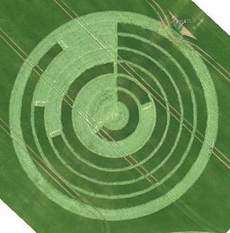 Manton Drove, Wiltshire crop circle, aerial photo 79