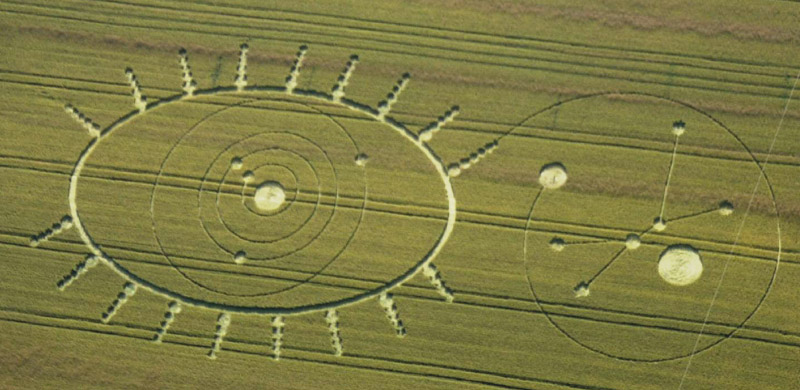 Manton Drove, Wiltshire crop circle, aerial photo 51