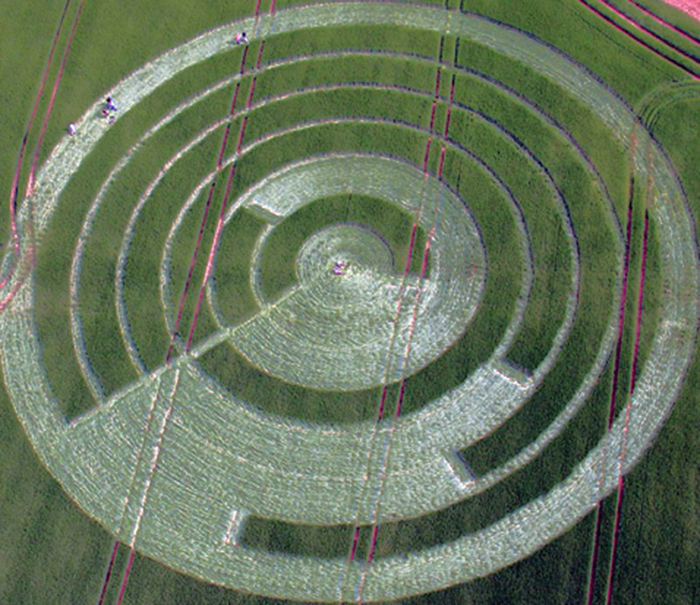 Manton Drove, Wiltshire crop circle, aerial photo 119