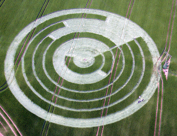 Manton Drove, Wiltshire crop circle, aerial photo 8