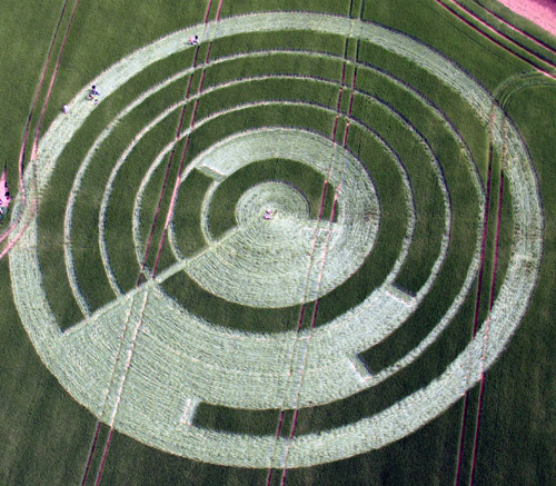 Manton Drove, Wiltshire crop circle, aerial photo 10