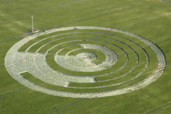 Manton Drove, Wiltshire crop circle, aerial photo 9