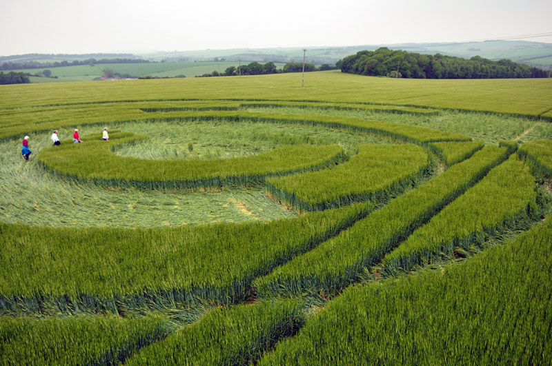 Manton Drove, Wiltshire crop circle, aerial photo 112