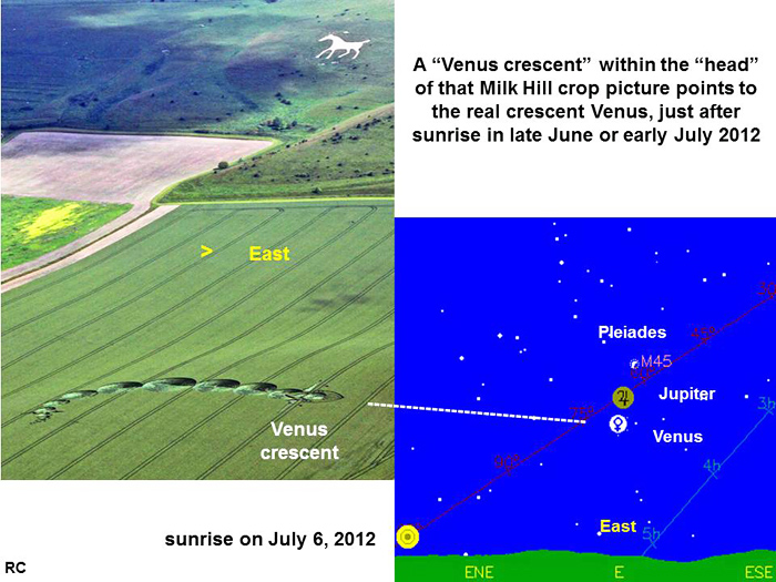 Milk Hill, Wiltshire crop circle, aerial photo 10
