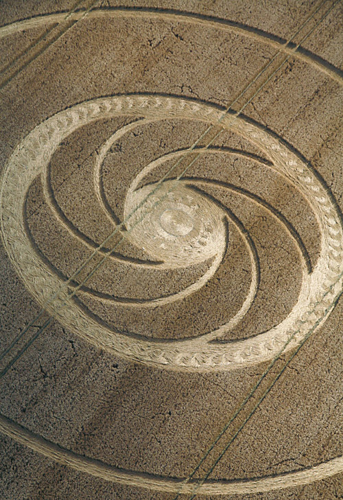 Milk Hill (2), Wiltshire crop circle, aerial photo 10