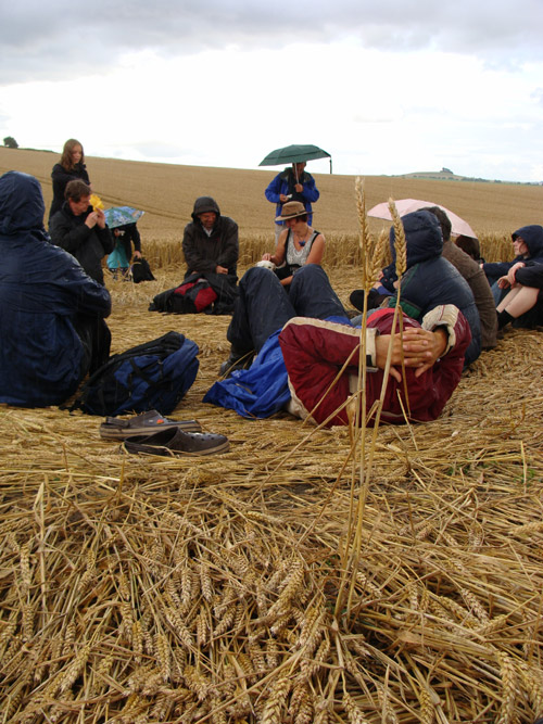 Milk Hill (2), Wiltshire crop circle, aerial photo 58