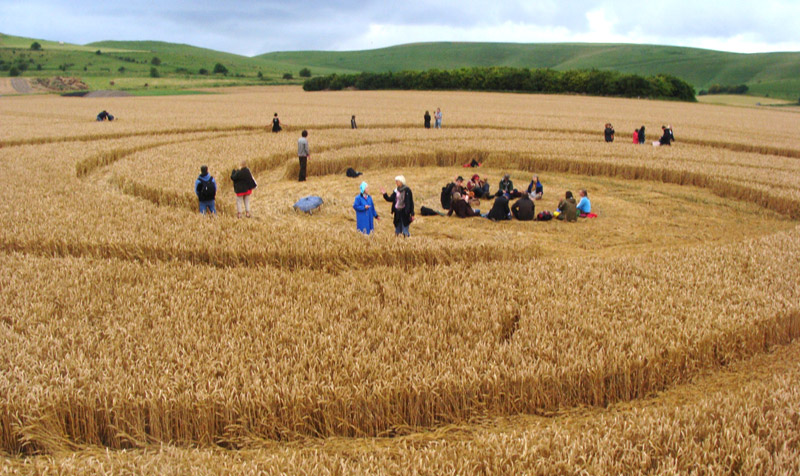 Milk Hill (2), Wiltshire crop circle, aerial photo 51