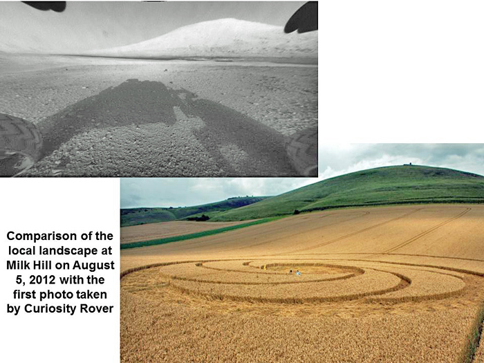 Milk Hill (2), Wiltshire crop circle, aerial photo 21