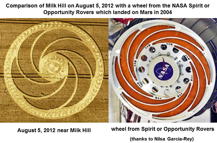 Milk Hill (2), Wiltshire crop circle, aerial photo 24