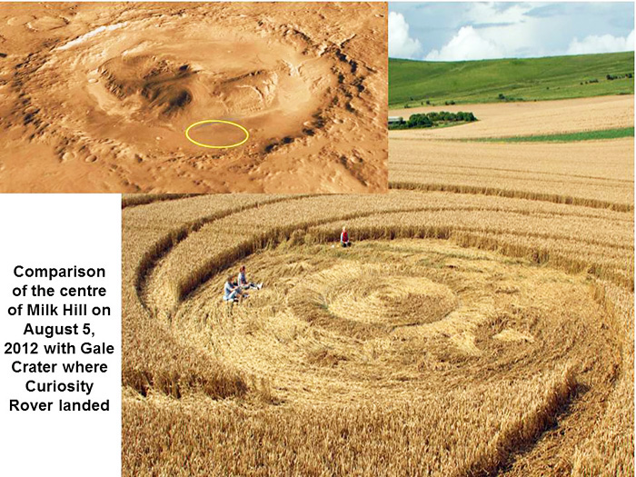 Milk Hill (2), Wiltshire crop circle, aerial photo 20