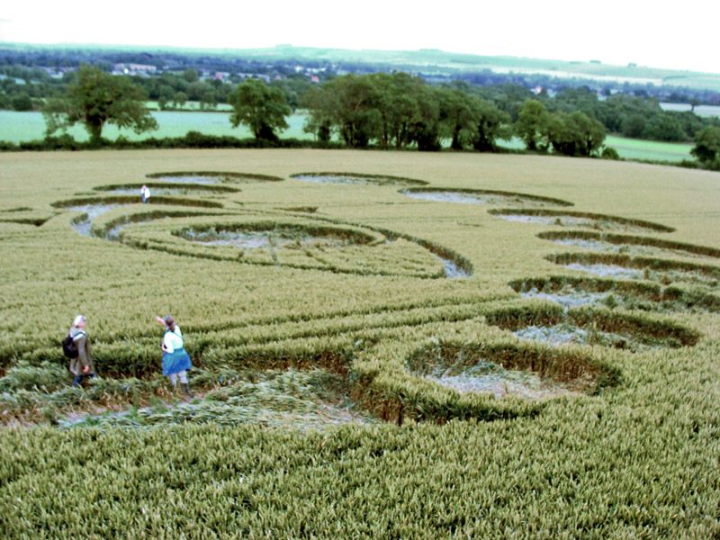Picked Hill, Wiltshire crop circle, aerial photo 47