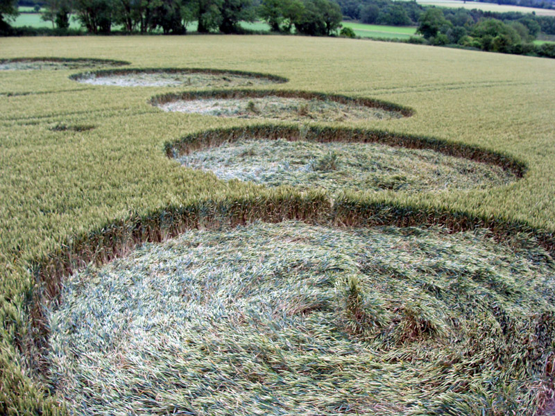 Picked Hill, Wiltshire crop circle, aerial photo 48