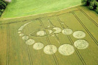 Picked Hill, Wiltshire crop circle, aerial photo 11