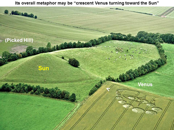 Picked Hill, Wiltshire crop circle, aerial photo 9