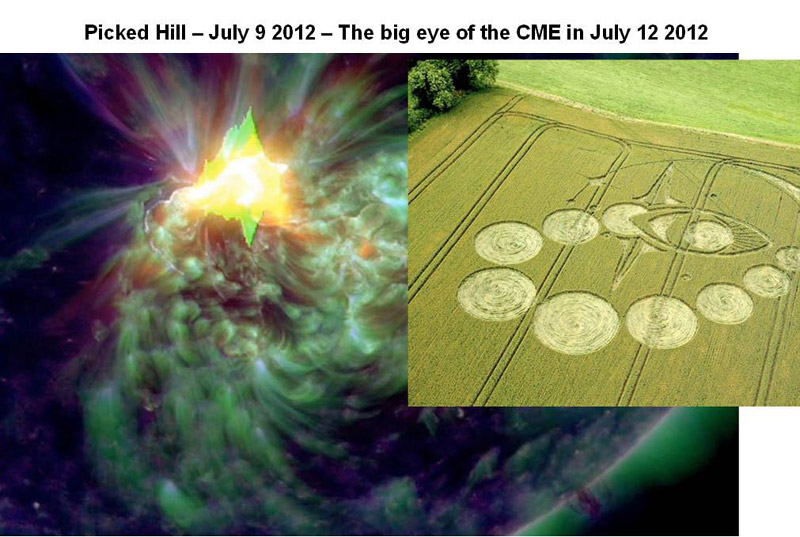 Picked Hill, Wiltshire crop circle, aerial photo 22