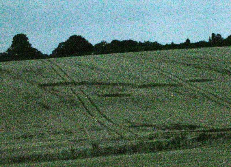Pickford, Warwickshire crop circle, aerial photo 7