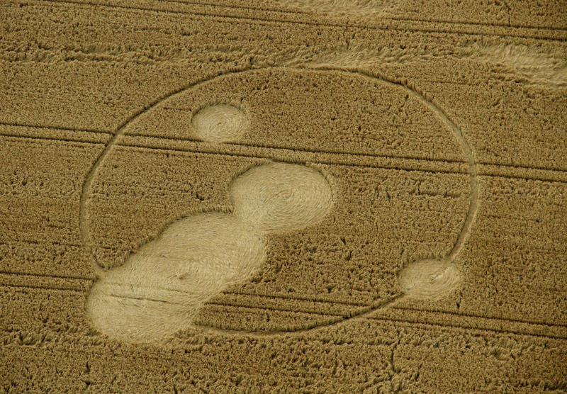 Pickford, Warwickshire crop circle, aerial photo 2