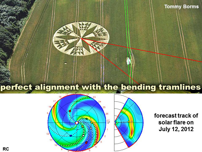 Burrow Hill Fort, Warwickshire crop circle, aerial photo 24