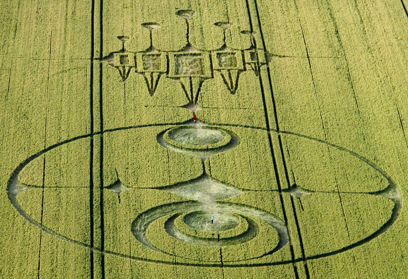 Stanton St Bernard, Wiltshire crop circle, aerial photo 29