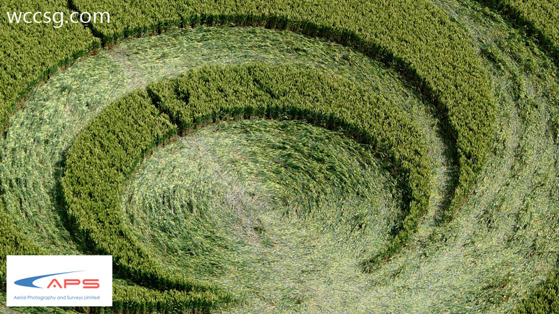 Stanton St Bernard, Wiltshire crop circle, aerial photo 28