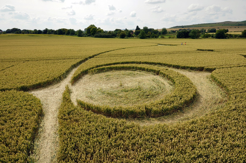 Stanton St Bernard (2) (PHASE 3), Wiltshire crop circle, aerial photo 13