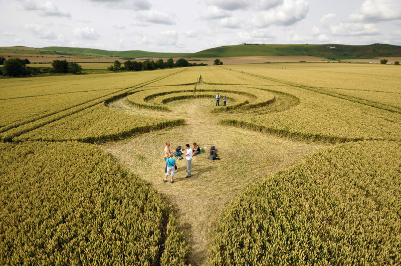 Stanton St Bernard (2) (PHASE 3), Wiltshire crop circle, aerial photo 20