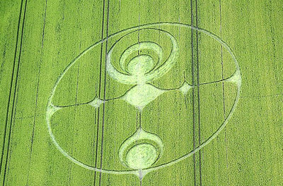 Stanton St Bernard, Wiltshire crop circle, aerial photo 23