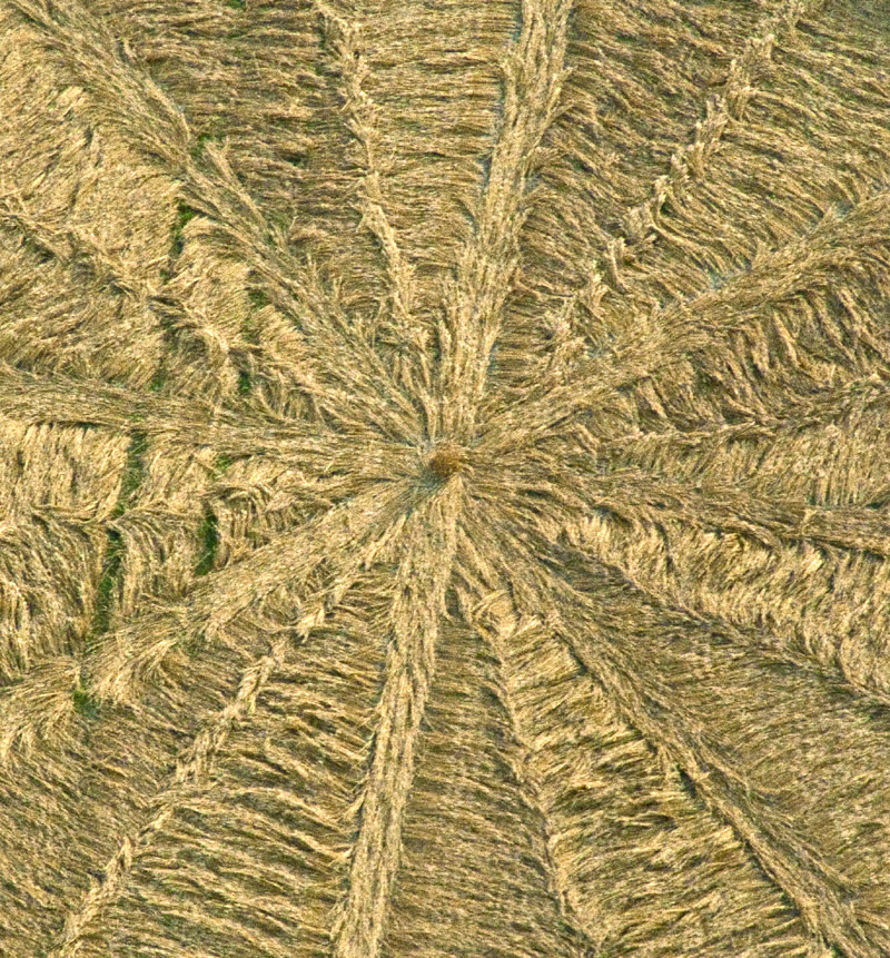 Stone Pit Hill, Wiltshire crop circle, aerial photo 2