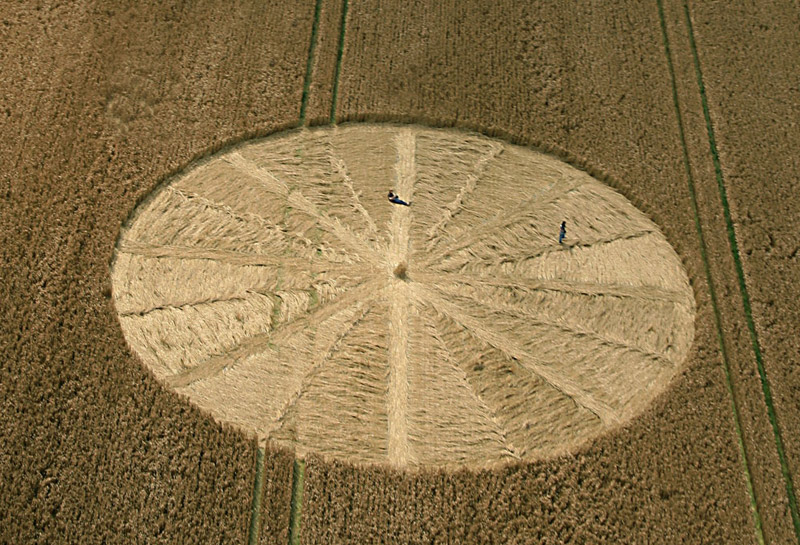 Stone Pit Hill, Wiltshire crop circle, aerial photo 7