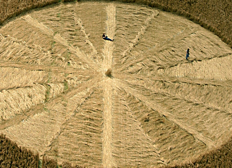 Stone Pit Hill, Wiltshire crop circle, aerial photo 8