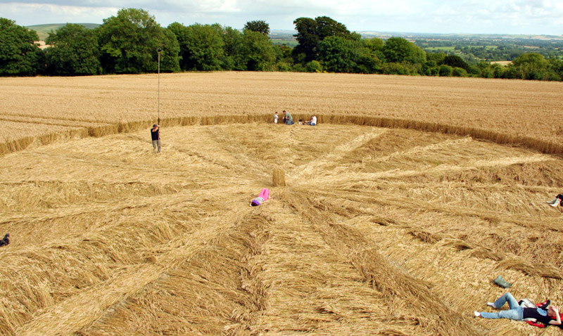 Stone Pit Hill, Wiltshire crop circle, aerial photo 15