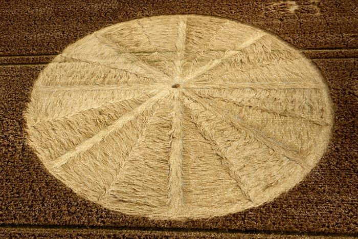 Stone Pit Hill, Wiltshire crop circle, aerial photo 5