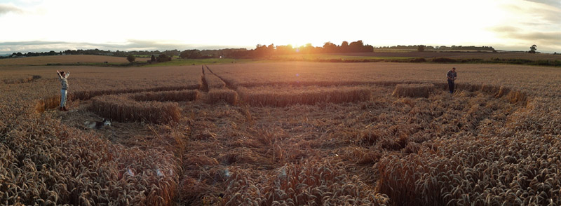 Uffcott, Wiltshire crop circle, aerial photo 4