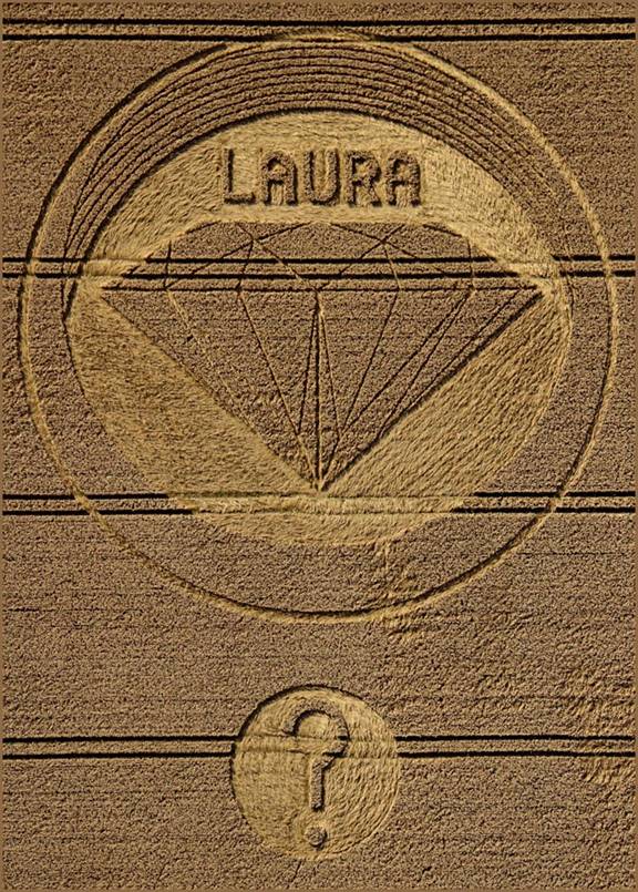Uffcott, Wiltshire crop circle, aerial photo 7