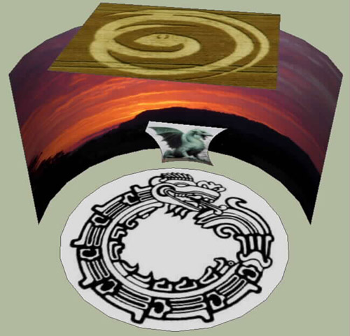 Uffington White Horse, Oxfordshire crop circle, aerial photo 12