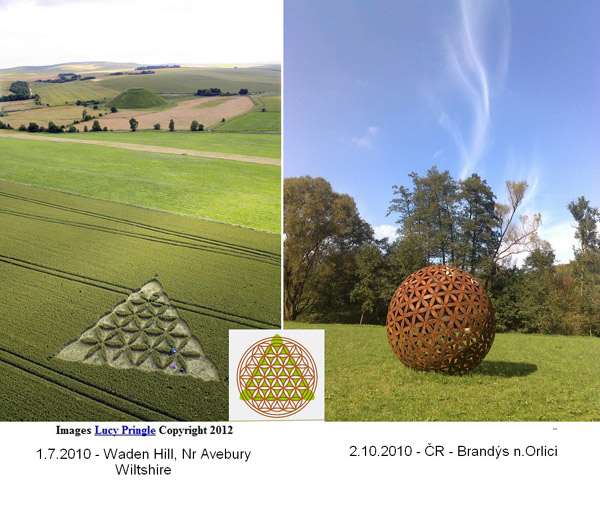 Waden Hill, Wiltshire crop circle, aerial photo 17