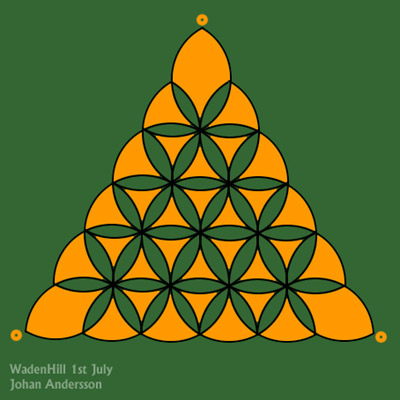 Waden Hill, Wiltshire crop circle, aerial photo 25